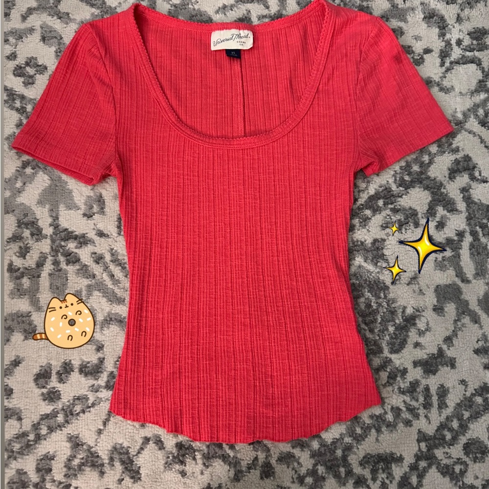 Women's Red Baby Tee